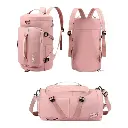 morral camping rosado