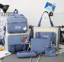 maleta 5 piezas azul