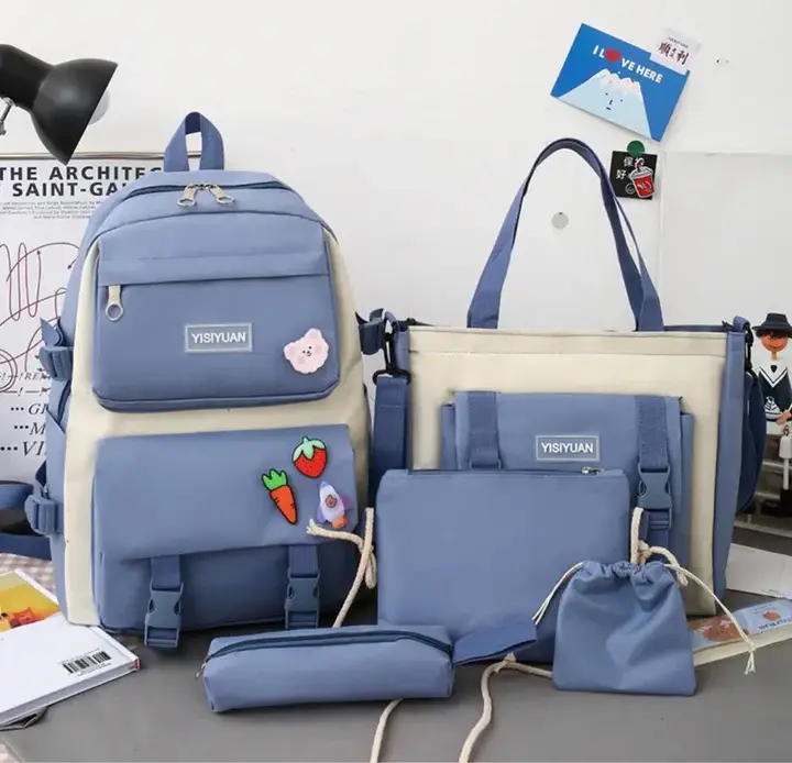 maleta 5 piezas azul