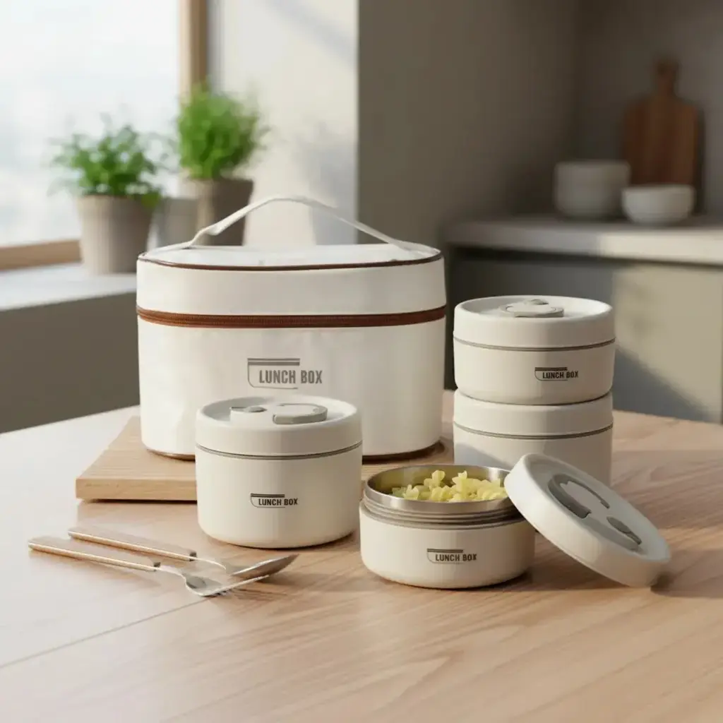 PORTA COMIDA LUNCH BOX X4