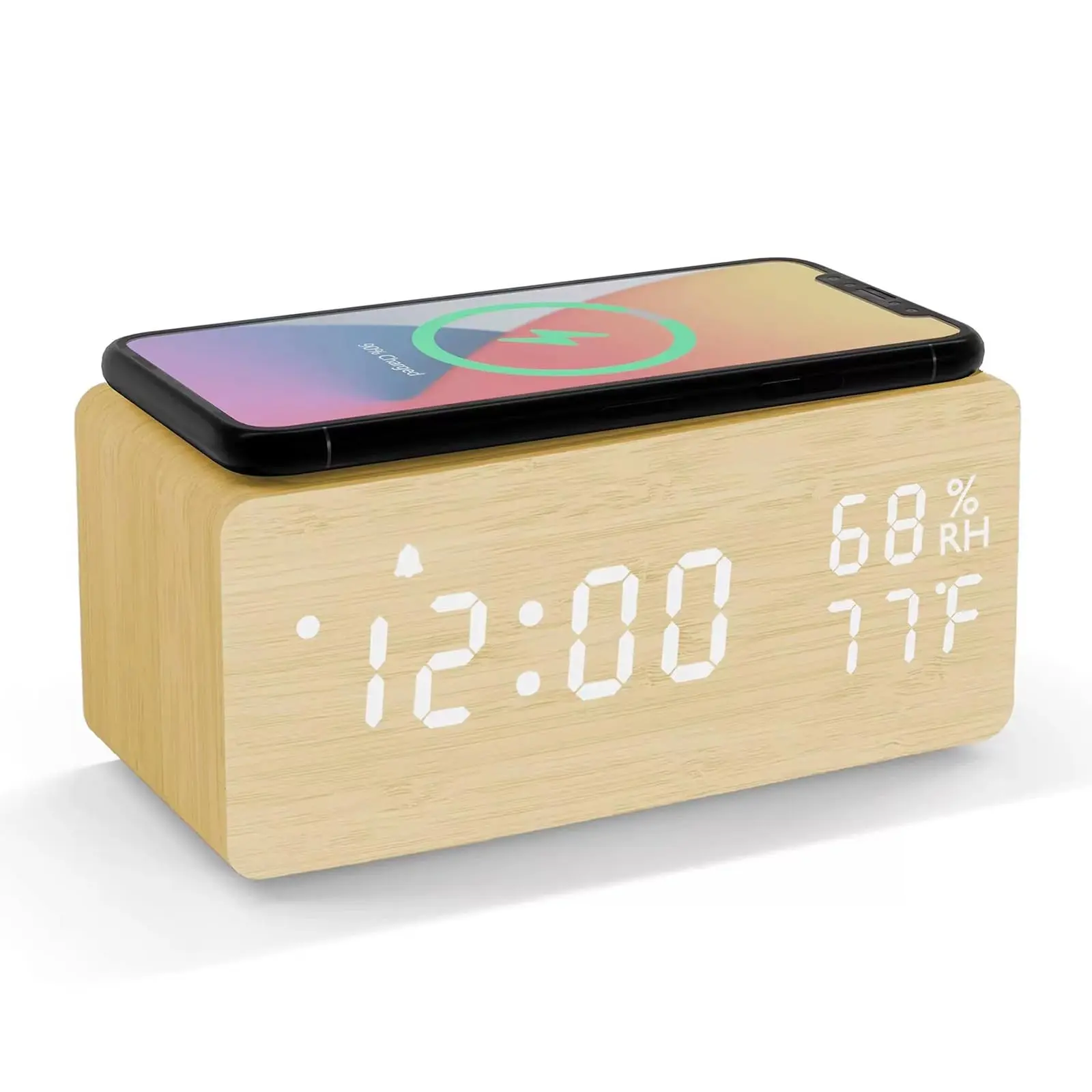 RELOJ DESPERTADOR Y CARGADOR INALAMBRICO