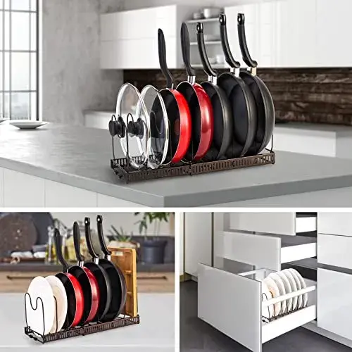 ORGANIZADOR DE TAPAS Y SARTEN